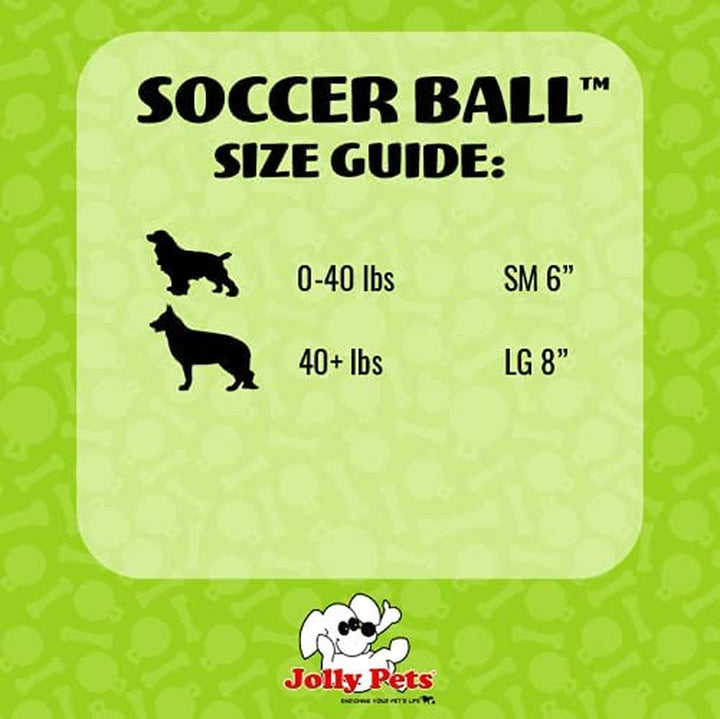 Large Soccer Ball Floating-Bouncing Dog Toy, 8 Inch Diameter, Ocean Blue