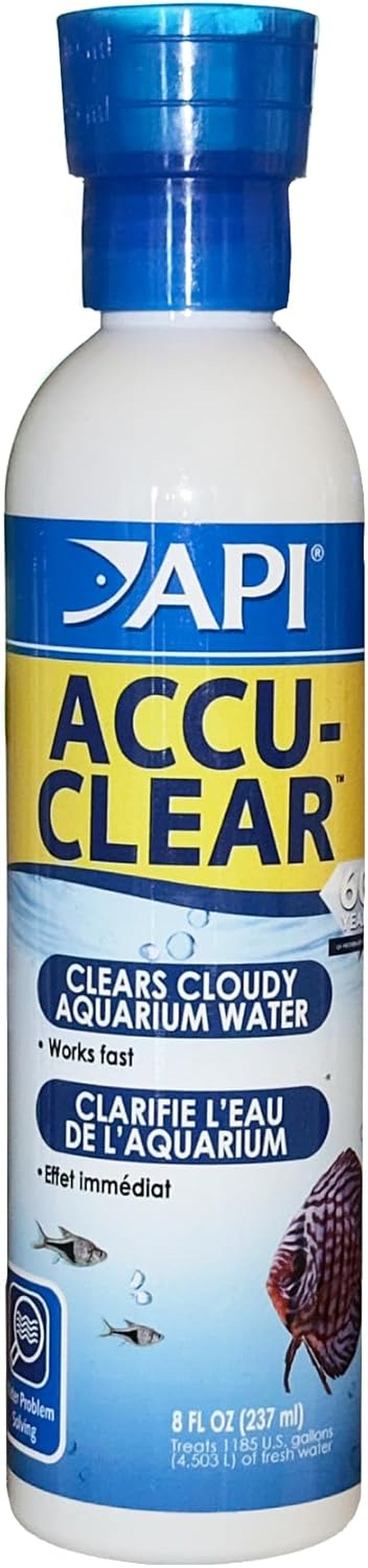 ACCU-CLEAR Freshwater Aquarium Water Clarifier 8-Ounce Bottle
