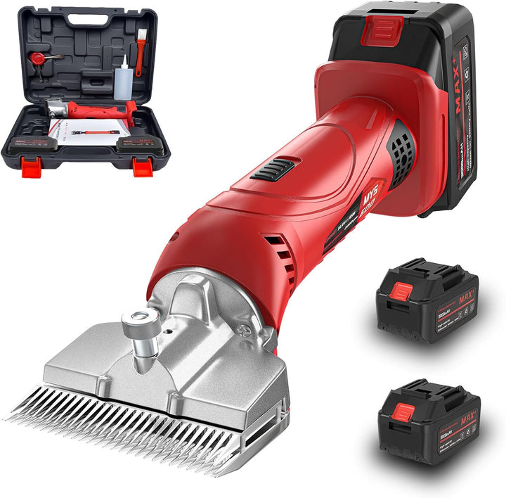 Horse Clippers,600W Professional Electric Horse Grooming Kit, Shaving Equine Clippers for Horses Goat Cattle Large Thick Coat Animals,6 Speeds Heavy Duty Farm Livestock Haircut Trimmer