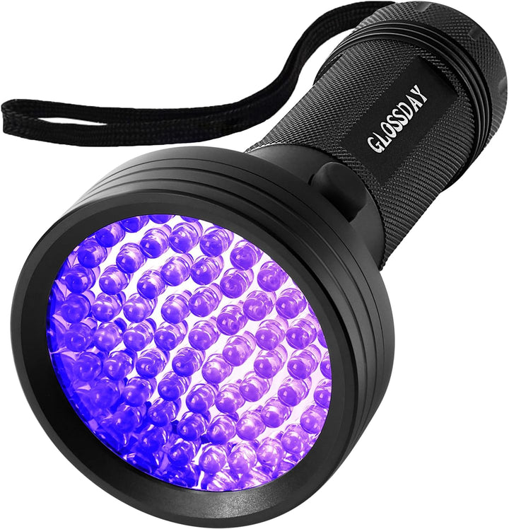 UV Flashlight Black Light, 100 LED Black Light Flashlight for Dog/Cat Pet Detector, Scorpions Finder