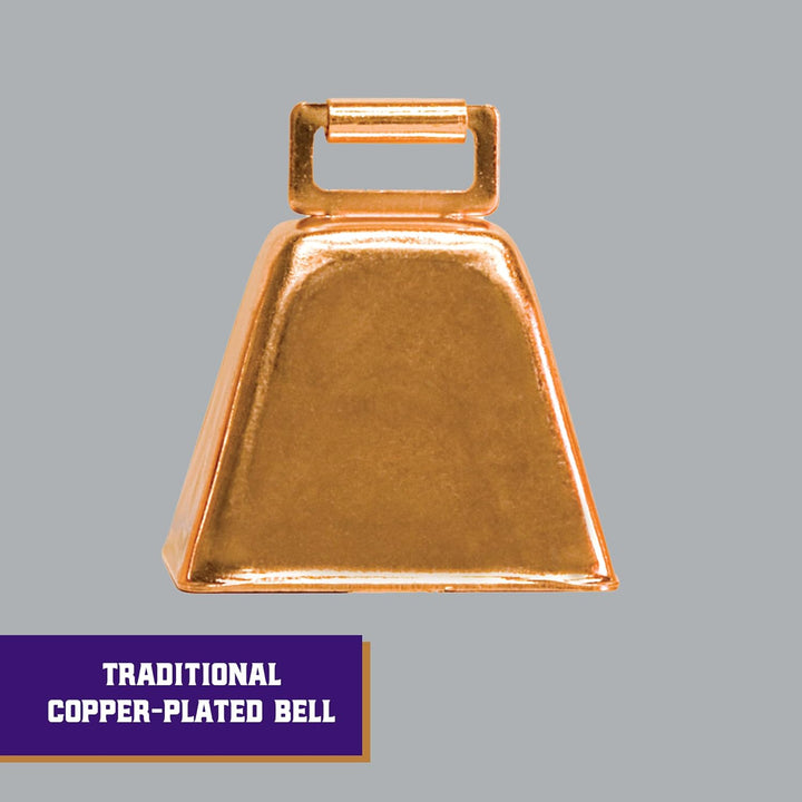Copper-Plated Small Cow Bell, Robust Herd Tracking Loud Bell, Lightweight Goat Bells for Cow, Goat, and Sheep, 1.75” X 2.25” X 2.5”