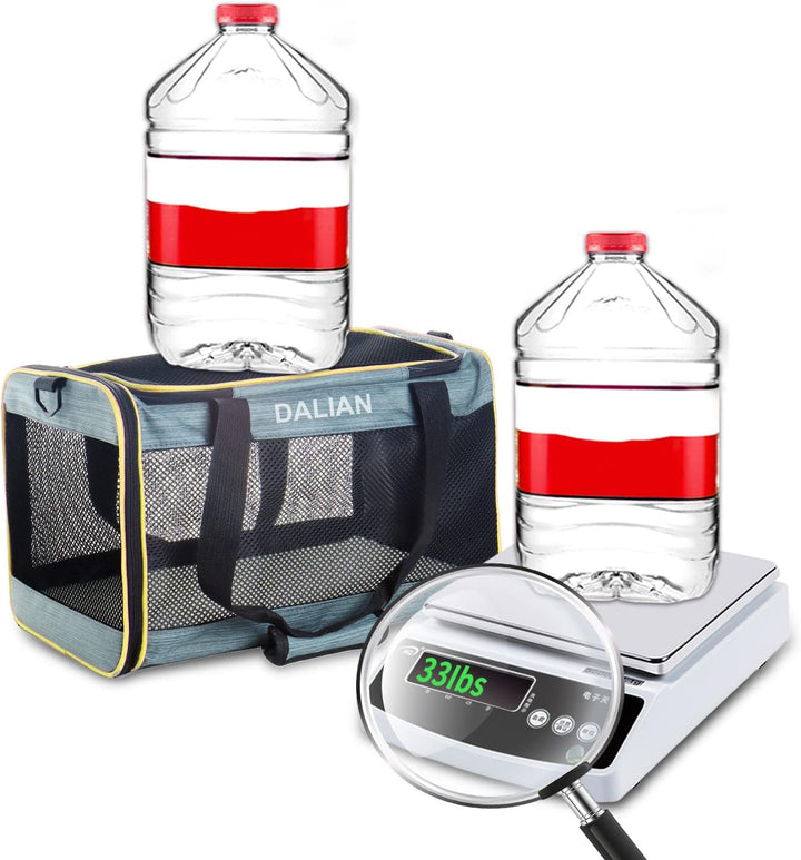 Cat Carrier Airline Approved Pet Carrier,Dog Carrier Soft-Sided Pet Travel Carrier Maximum Pet Weight 17 Pounds 17.5“X10 X10