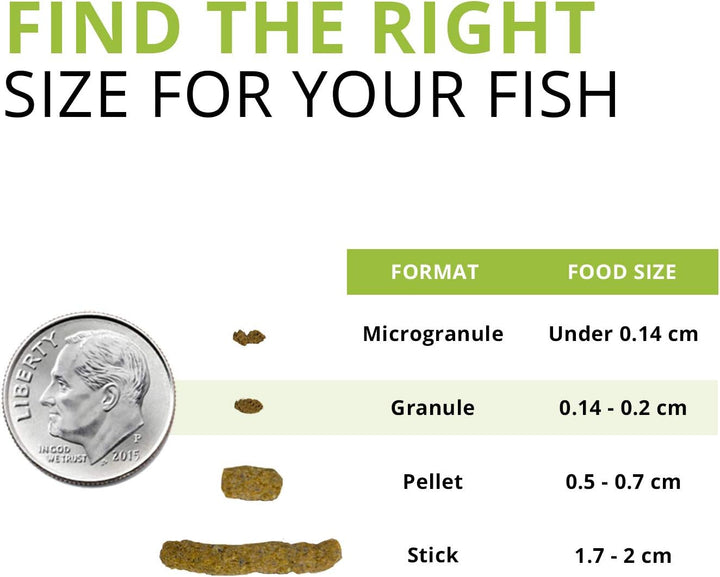 Bug Bites Bottom Feeder Fish Food, Granules for Small to Medium Sized Fish, 1.60 Oz., A6586