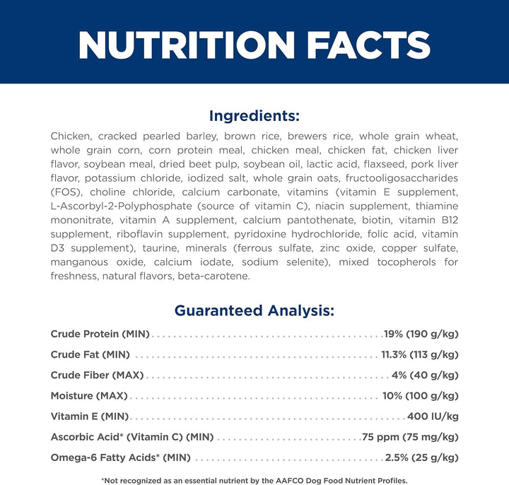 Adult 1-6, Adult 1-6 Premium Nutrition, Dry Dog Food, Chicken & Barley, 35 Lb Bag