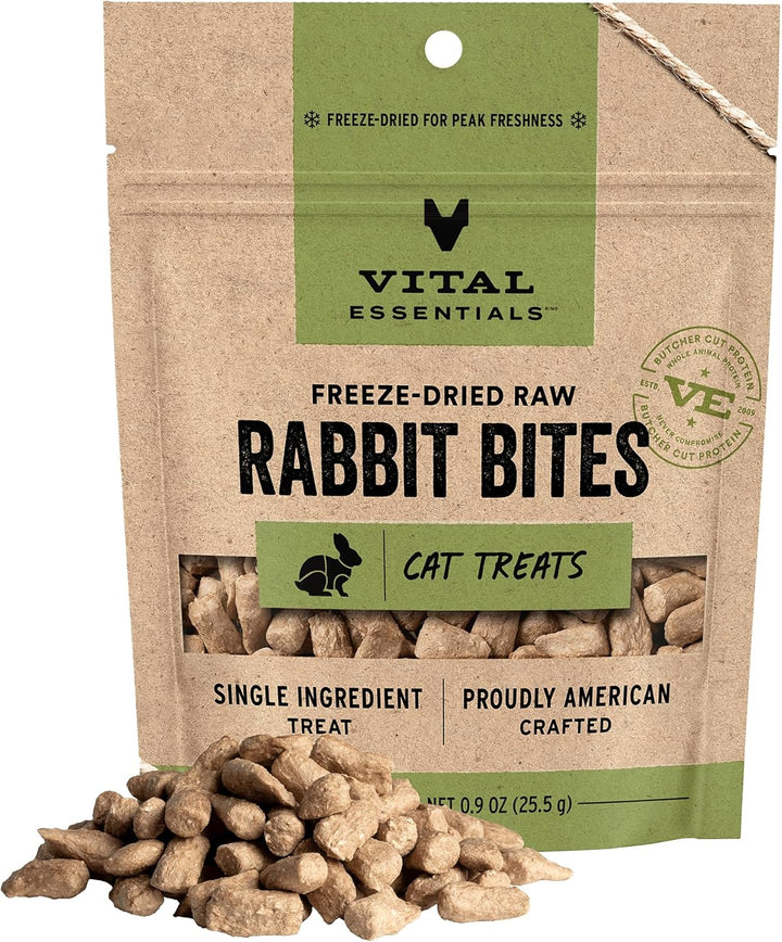 Salmon Bites Cat Treats, 1.1 Oz | Freeze-Dried Raw | Single Protein | Grain Free, Gluten Free, Filler Free