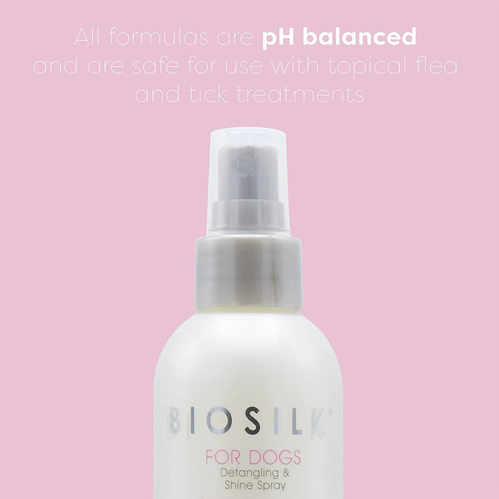 for Dogs Silk Therapy Detangling plus Shine Mist for Dogs | Best Detangling Spray for All Dogs & Puppies for Shiny Coats and Dematting | 8 Oz Bottle (Packaging May Vary)