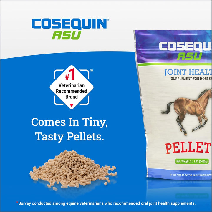 Nutramax  ASU Pellets Joint Health Supplement for Horses - Pellets with Glucosamine and Chondroitin, 1420 Grams