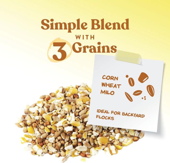 Ultimate Chicken Scratch Feed, Nutrient-Rich Scratch Grain Treat for Chickens and Poultry, Natural Multigrain Blend for Backyard Flocks and Laying Hens, Made in USA, 10 Lb Bag