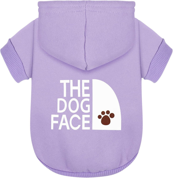 Blue Chihuahua Dog Hoodie: Keep Your Pup Warm and Stylish with a 'The Dog Face' Printed Sweatshirt, Pet Clothes, and Sweater Coat All in One - Perfect for Winter and Cool Summer Nights! M