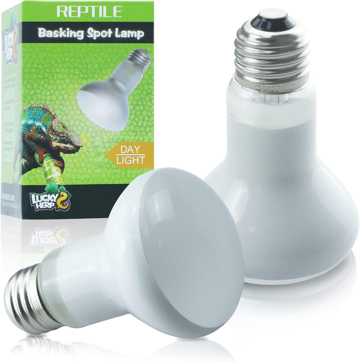 Reptile Heat Lamp - 100W (2Nd Gen) Heat Lamp Bulbs for Reptiles 2 Pack, Amphibians Basking Heat Lamp Bulbs, UVA Daylight Basking Light for Reptiles, Bearded Dragon, Lizard, Turtle, Chicken
