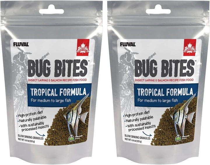Bug Bites Tropical Fish Food, Small Granules for Small to Medium Sized Fish, 1.6 Oz., A6577