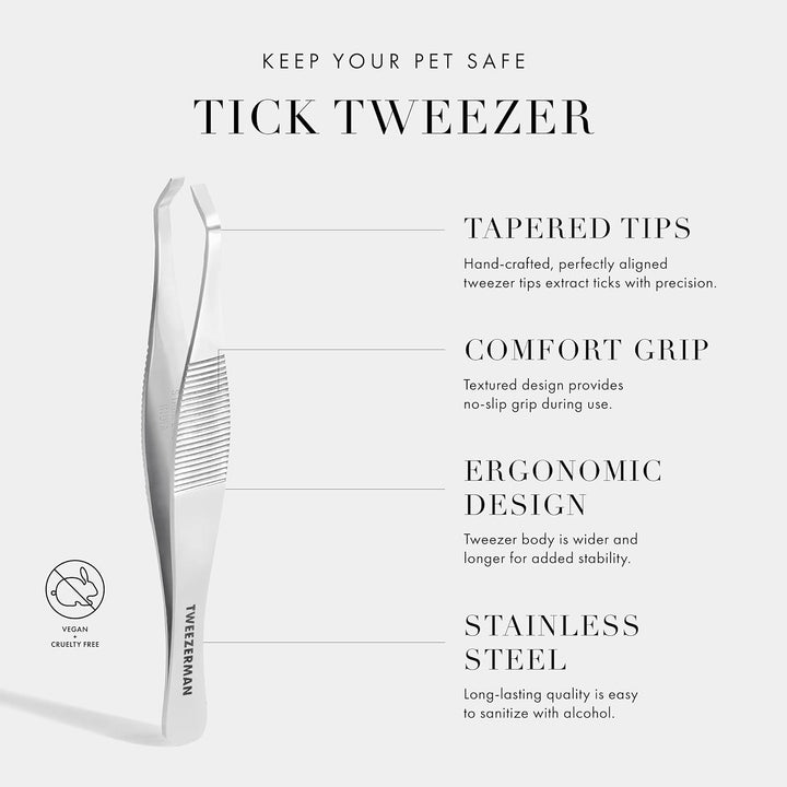 Pet Tick Removal Tweezer, Tick Removal Tool for Dogs and Cats