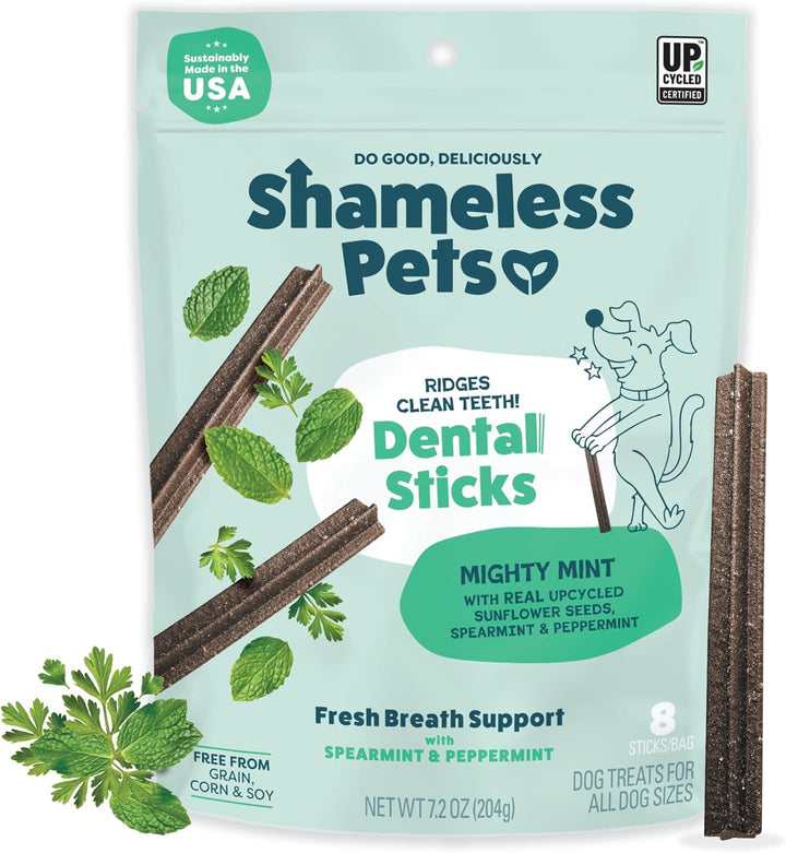 Dental Treats for Dogs, the Tooth Berry - Healthy Dental Sticks with Immune Support for Teeth Cleaning & Fresh Breath - Free from Grain, Corn & Soy