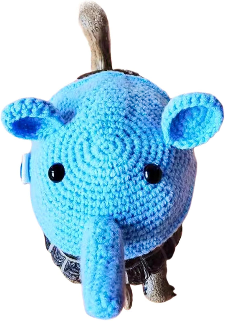 Sweater for Turtle, Handmade Knitted Sweater for Tortoise, Warm Small Animal Sweater, Knitted Pet Apparel with Adjustable Strap, Pet Cosplay Costume for Halloween (Red Stegosaurus, M)