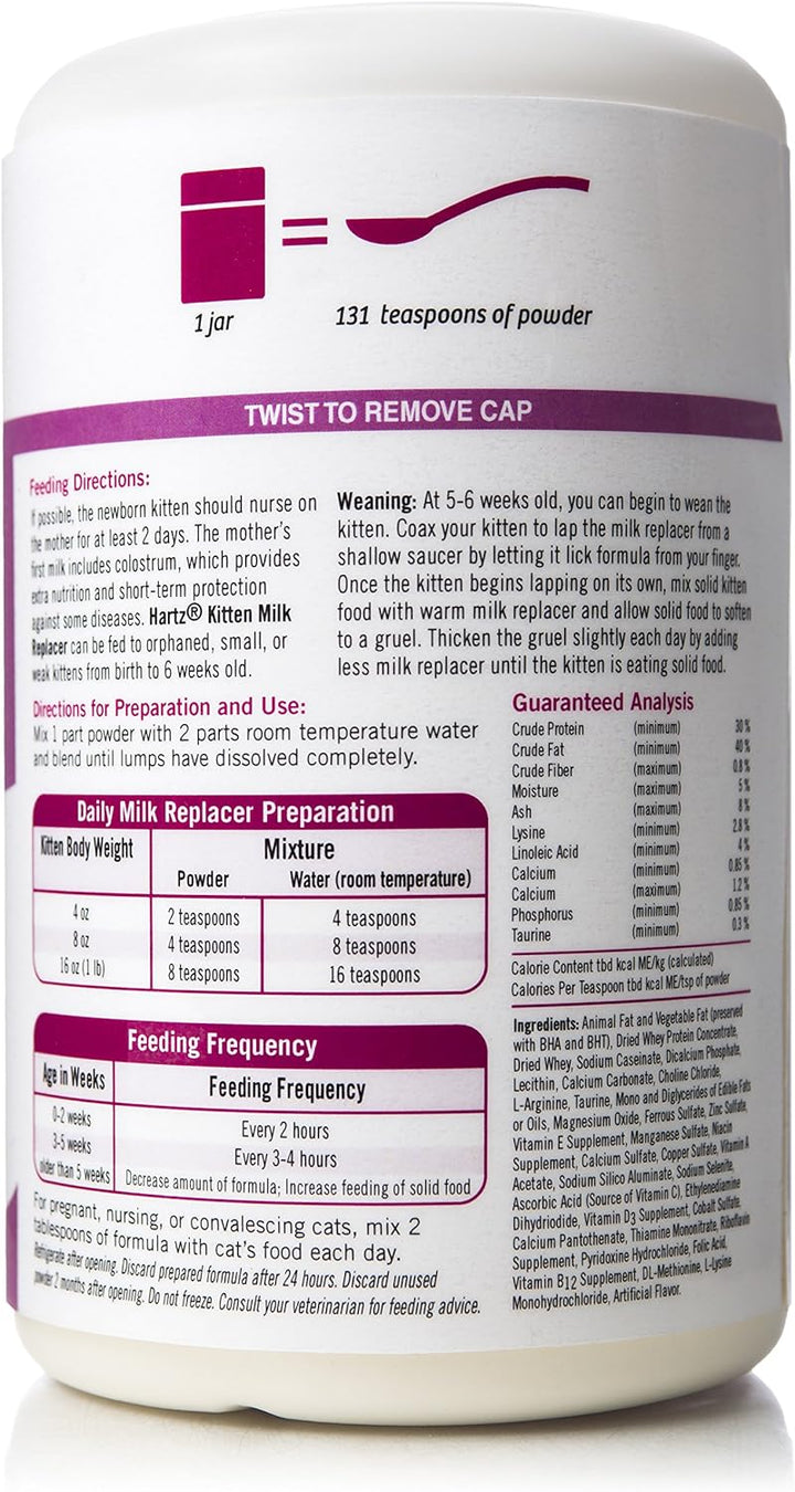 Powdered Kitten Milk Replacer Formula - 11Oz