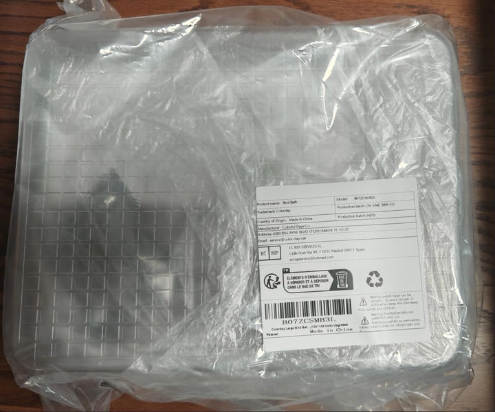 Large Bird Bath for Cage, Parrot Bath for Parakeet, African Grey, Amazon, Conure, Cockatiel(13X11X8 Inch)