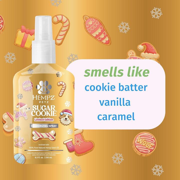 Petz, New Deodorizing Dog Spray, Frosted Vanilla Sugar Cookie, Pet Cologne, Limited Edition, 8.5 Fl.Oz.