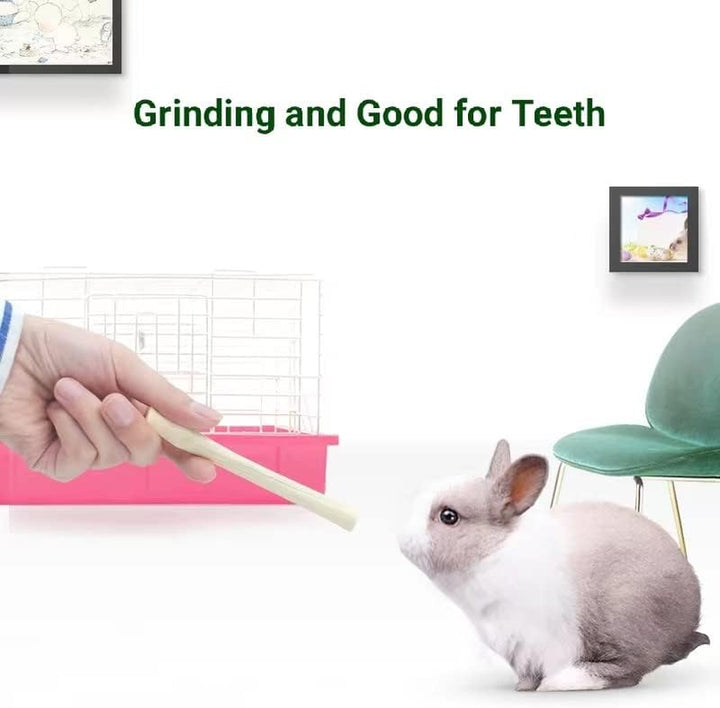 300G Snacks Sweet Bamboo Chew Toy for Rabbits Chew Sticks for Hamster Chinchilla Guinea Pig,Molar Treats Snack for Small Animals