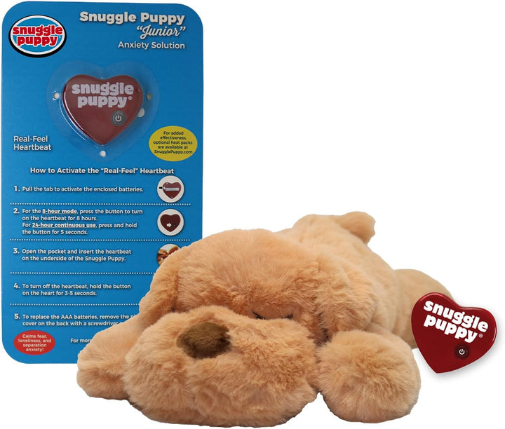 Original  Toys for Small Breeds - Heartbeat Puppy for Dogs - Pet Anxiety Relief and Calming Aid - Comfort Dog Toys for Behavioral Training. Heat Pack Not Included