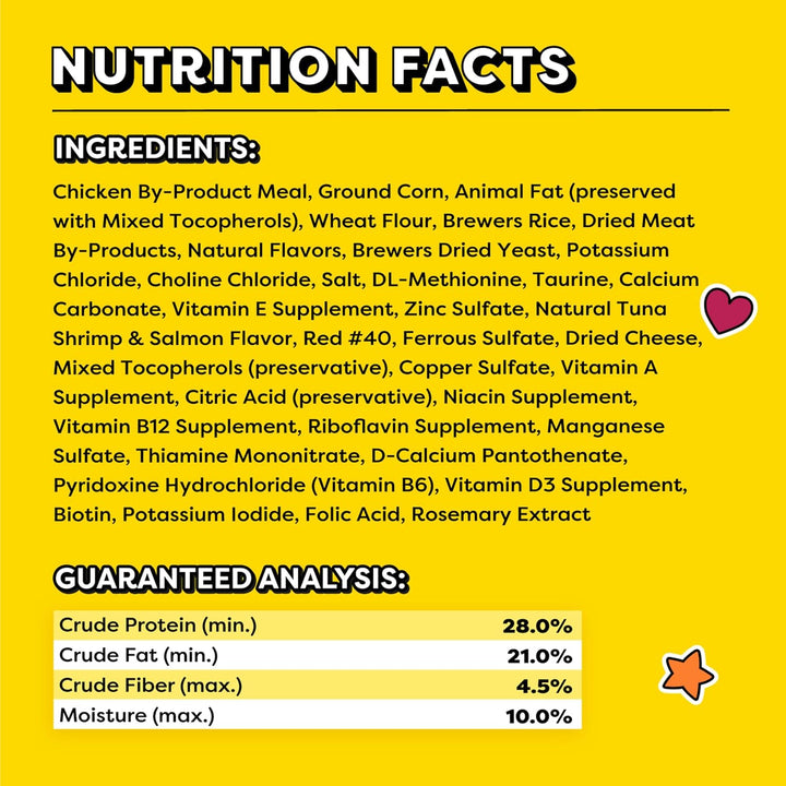 Mixups Surfer'S Delight Flavor Crunchy and Soft Cat Treats, 16 Oz. Tub