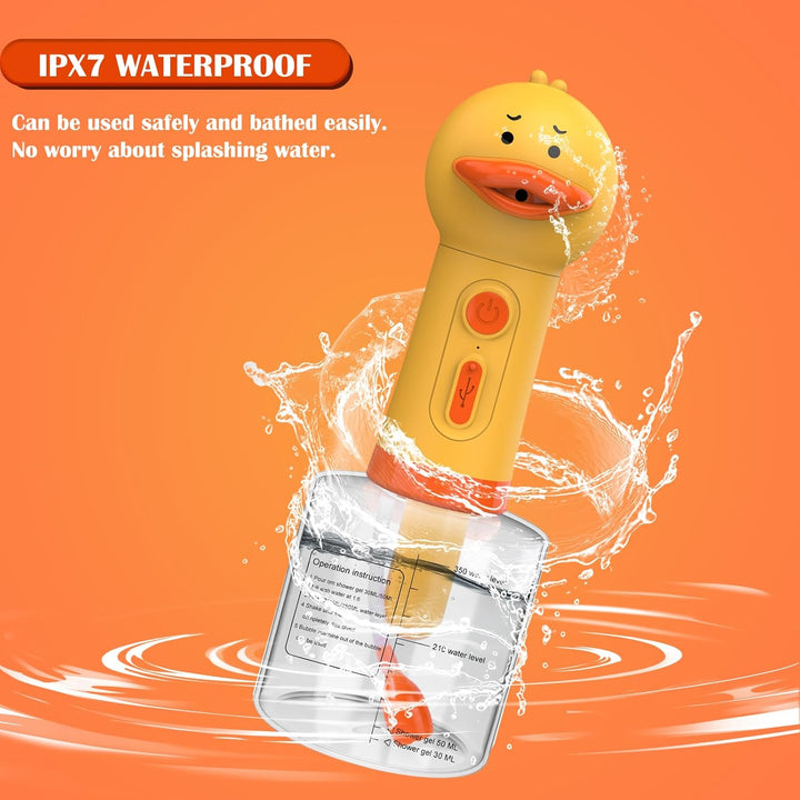 Electric Foaming Shampoo Dispenser for Dog and Cat Bathing, Rechargeable Soap Dispenser for Pet Bathing, Bathroom, Kitchen Sink, Toilet Cleaning