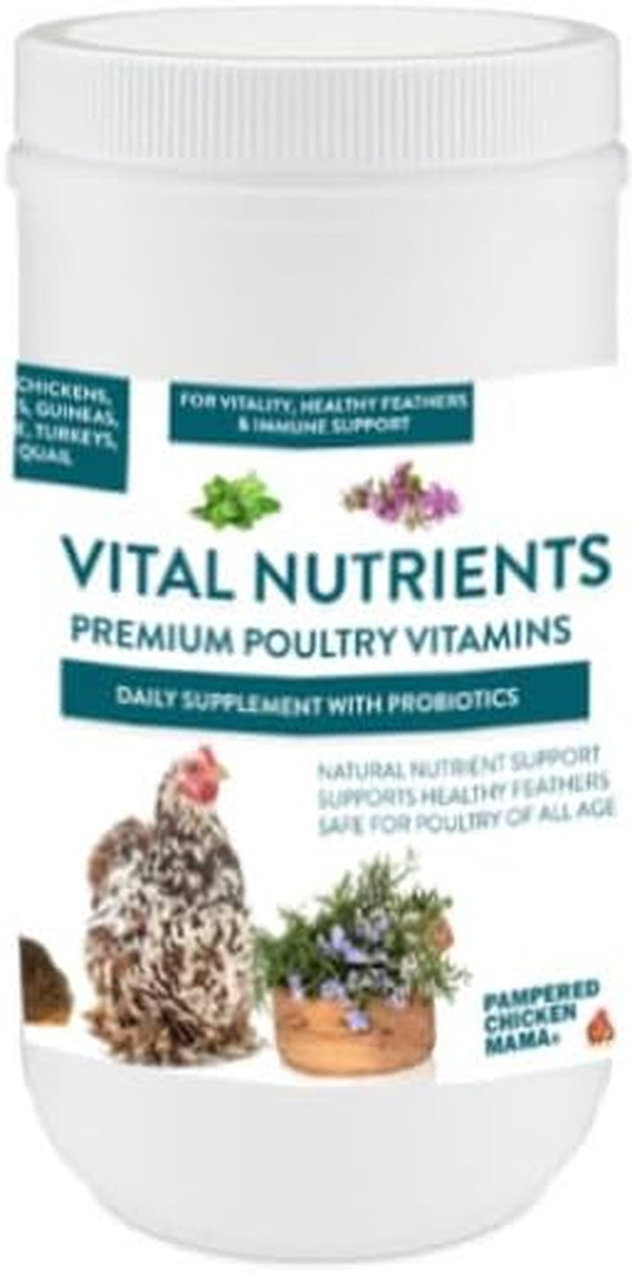 Vital Nutrients: Chicken Vitamins for Feed & Molting Supplement, Egg Booster, Poultry & Chicken Vitamins -  (1.5 Pounds)