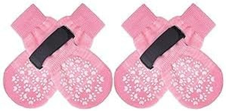 anti Slip Dog Socks to Prevent Licking Paws, Dog Shoes for Hot Pavement, Dog Booties for Small Medium Large Senior Dogs, Traction Control Boots & Paw Protectors for Hardwood Floors