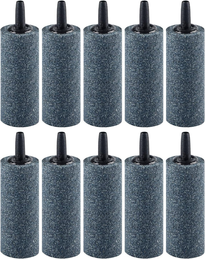 Aquarium Air Stone 1 Inch, Fish Tank Air Stone Aerator Bubble Diffuser for Nano Air Pumps Small Buckets and Fish Tanks, 10 Pack