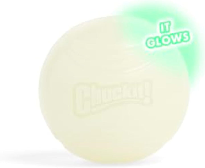 Glow in the Dark Bouncy Balls - Ball for Dogs, Chuckit Dog Toy, Max Glow Balls - Medium, 2.5 Inch Pack of 2