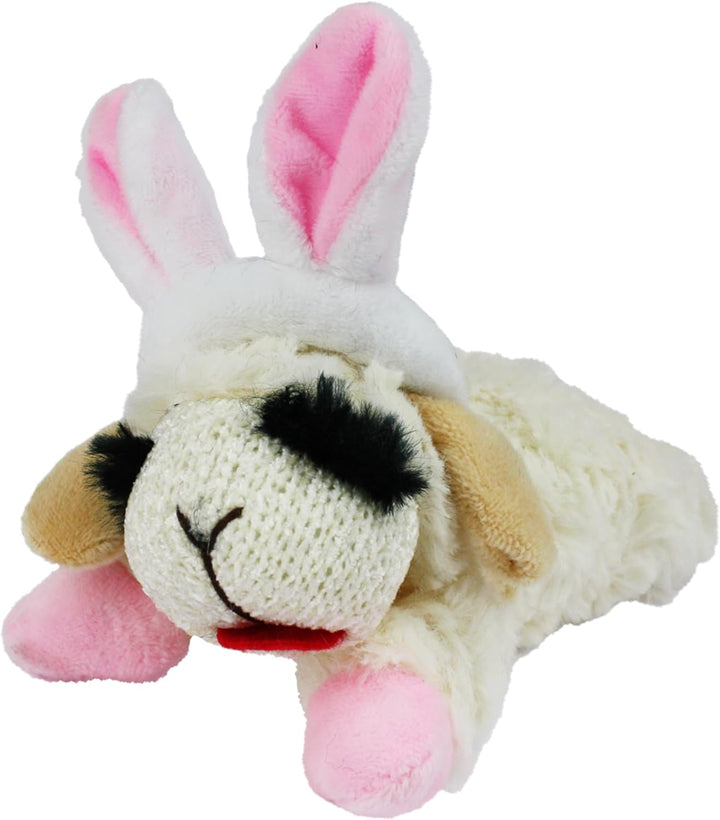 Mini Lamb Chop Officially Licensed, Plush, Squeak Pet Toy (White, 10')