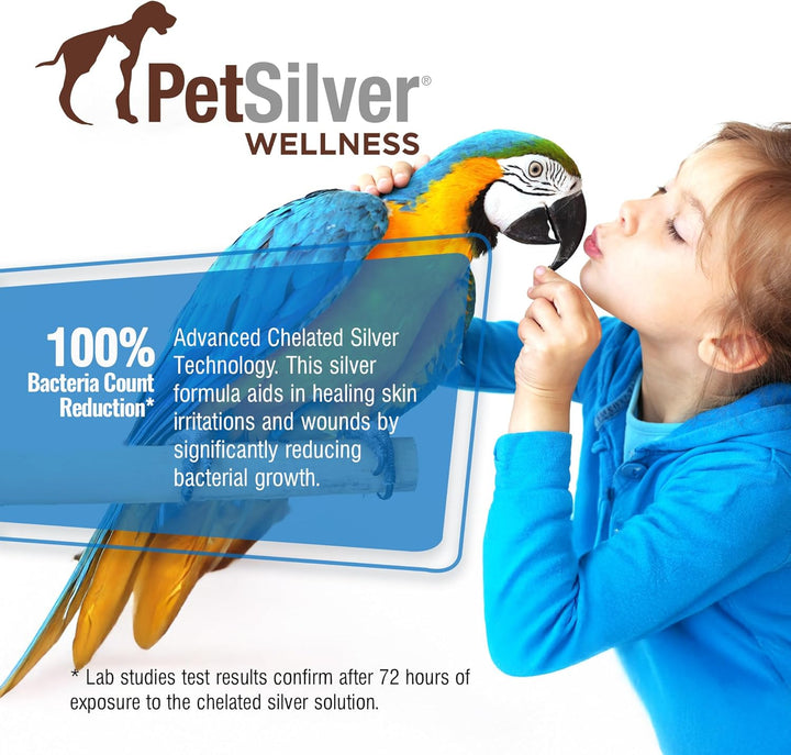 Chicken Wound Spray for Chickens & Birds - Patented Silver Solution - Silver Spray for Wounds, Pecking Sores, Bumblefoot, Cuts, Burns, & Skin Irritations - Chicken Care - USA Made - 12 Fl Oz