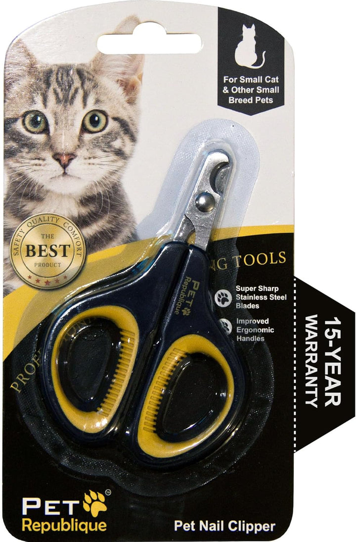 Cat Nail Clippers by  – Professional Stainless-Steel Nail Clipper for Cats, Kittens, Hamster, Rabbits, Birds, & Small Breed Animals Claw Trimmer
