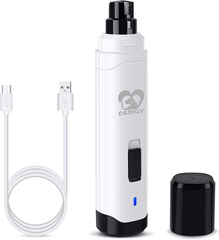 Dog Nail Grinder Upgraded - Professional 2-Speed Electric Rechargeable Pet Nail Trimmer Painless Paws Grooming & Smoothing for Small Medium Large Dogs & Cats(Dark Blue)