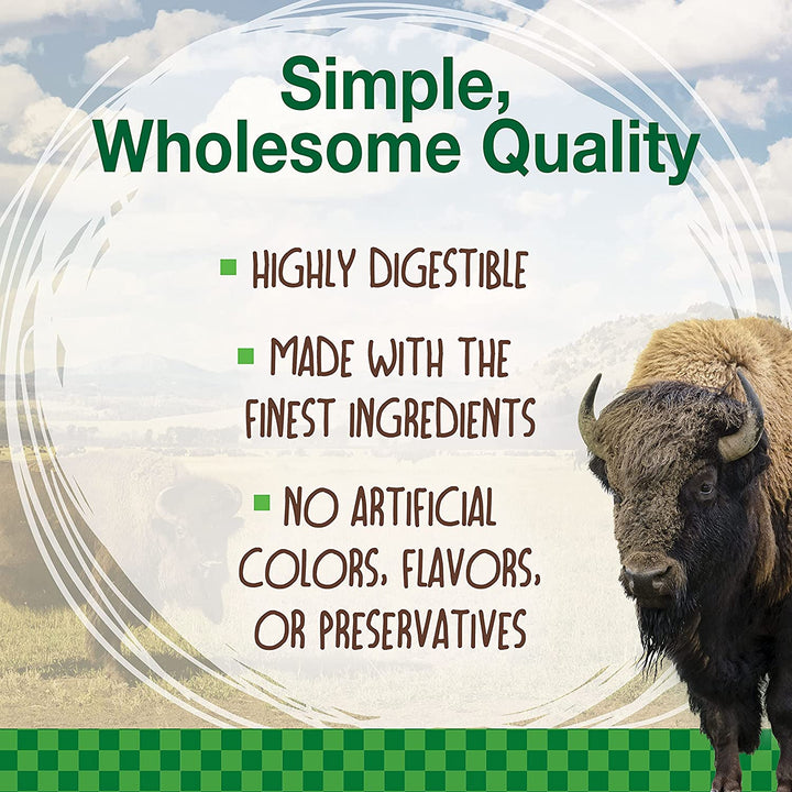 Healthy Edibles WILD Natural Long-Lasting Bison Flavor Bone Chew Treats for Dogs, Medium (2 Count)