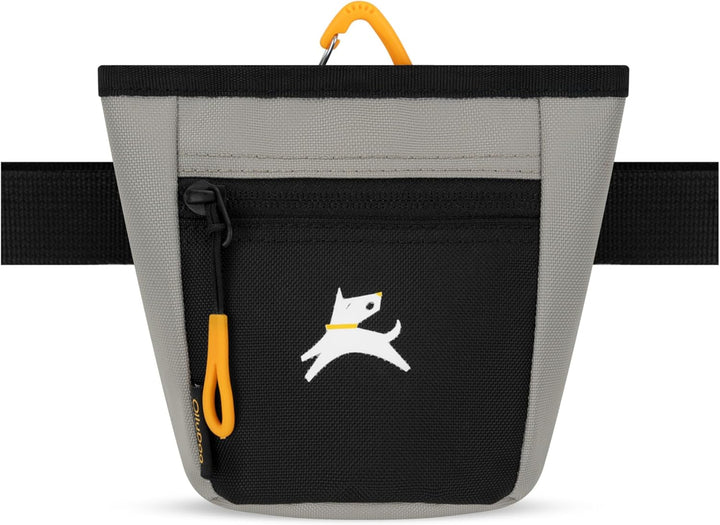 Goodie Treat Bag, Dog Treat Pouch, Waist Belt Clip for Hands-Free Training, Magnetic Closure, Dog Training and Behavior Aids, Three Ways to Wear (Raven S'25)