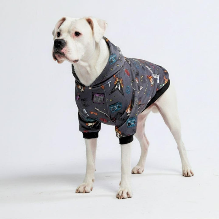 Dog Hoodie – Premium Dog Sweater for Small, Medium, and Large Dogs | Warm Outfits for French Bulldogs, Pitbull, Puppy, Winter Jacket Alternative - Cyber Punk - 3XL