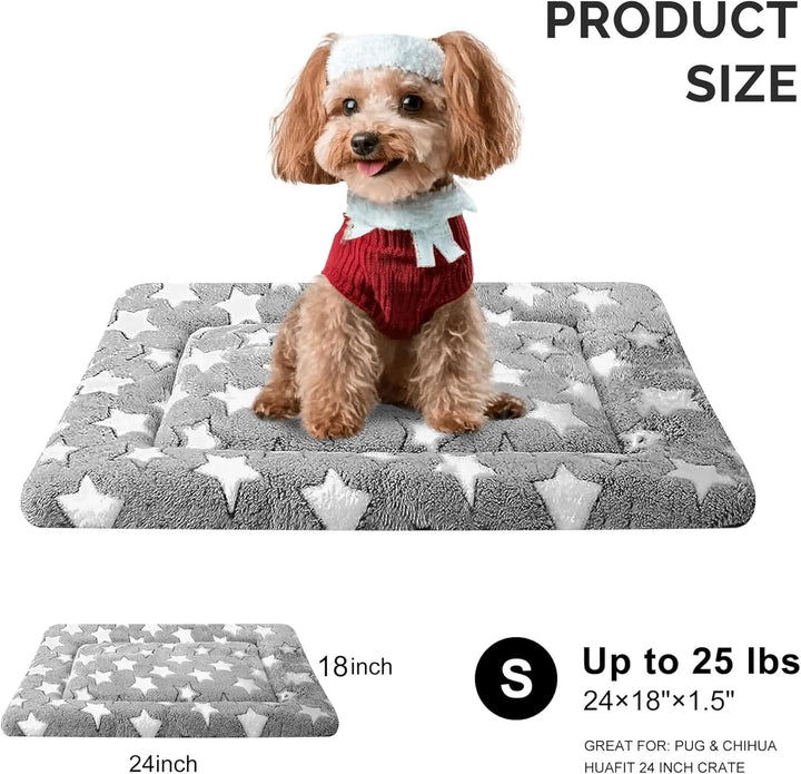 Dog Bed Mat - Dog Crate Pad - Reversible Dog Mat for Pet Comfort - Soft Bed Crate Pads with Dual-Sided Design for All Seasons - Durable, Machine Washable Mat for Crates, Travel, and Home