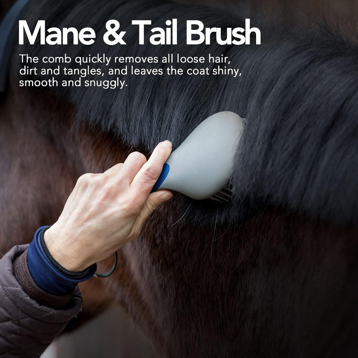 Shinewell Humanized Design Non-Slip Ultra-Soothing Mane and Tail Brush for Horse
