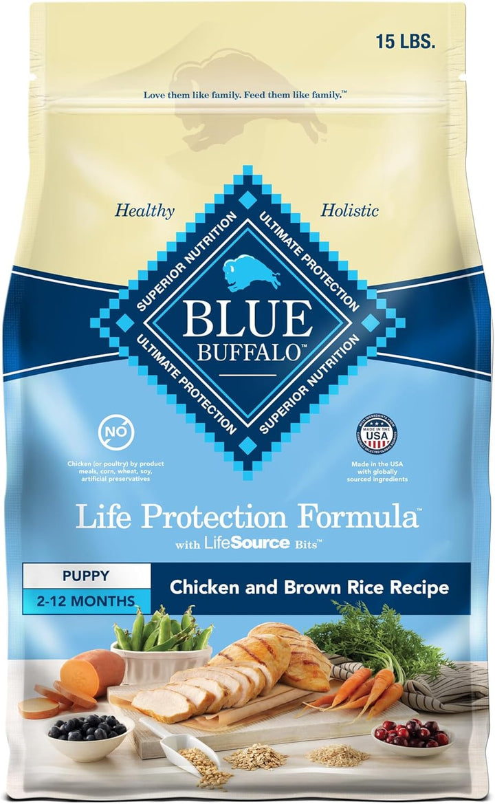 Life Protection Formula Puppy Dry Dog Food with DHA and ARA, Made with Natural Ingredients, Chicken & Brown Rice Recipe, 5-Lb Bag