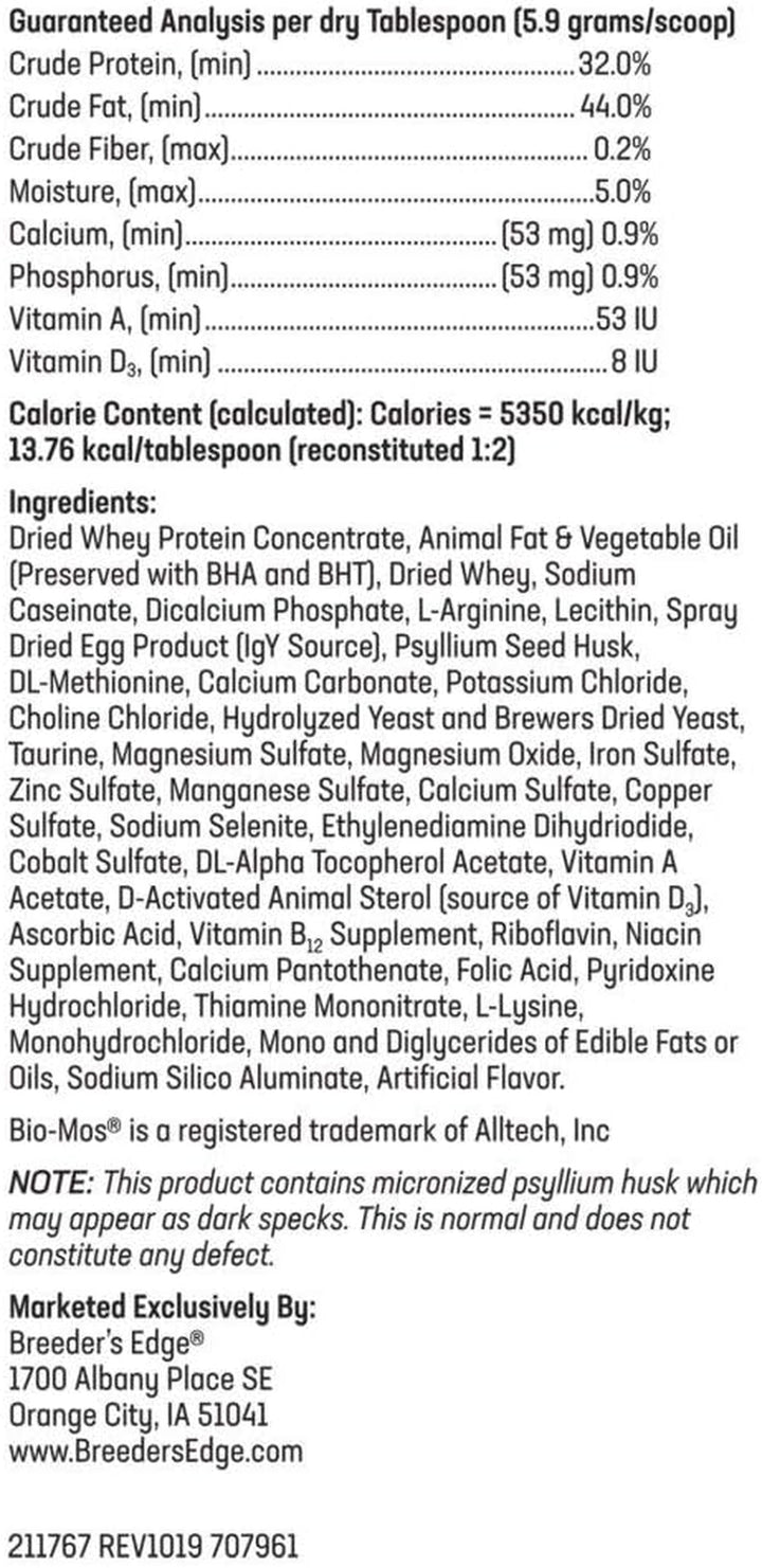 Breeder'S Edge Foster Care Feline - Powdered Milk Replacer - for Kittens & Cats - 4.5 LB