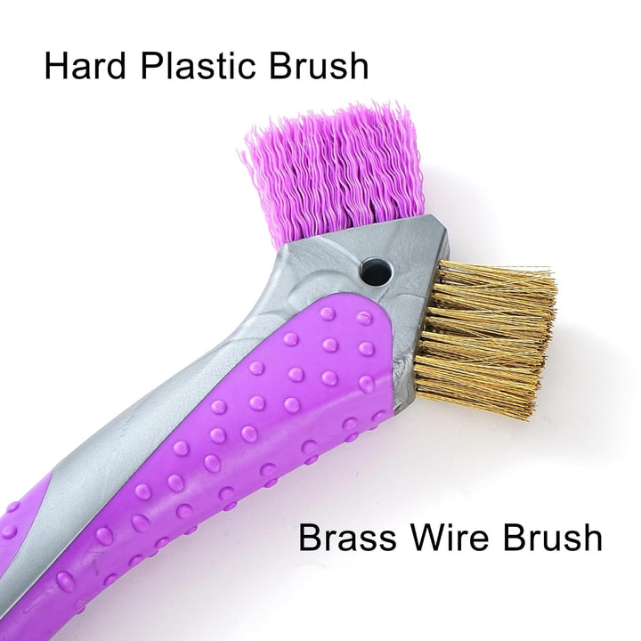 Horse Hoof Pick with Dual Brush,Tpr Non-Slip Grip, Farrier Tool Hoof Pick for Horse Hoof Cleaning and Grooming