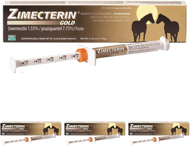 Zimecterin Gold Dewormer Paste for Horses, 7.35Gm (Packaging May Vary)