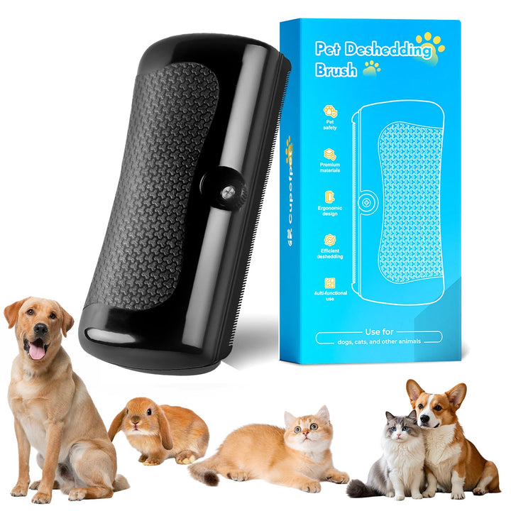 Grooming Pro Deshedding Brush, 2026 Upgraded Groomingpro Deshedding Dog Brush 2.0- Pet Hair Remover Comb, Professional Dog Brush for Shedding Short Haired and Long Haired Dogs Cats Rabbit Horse