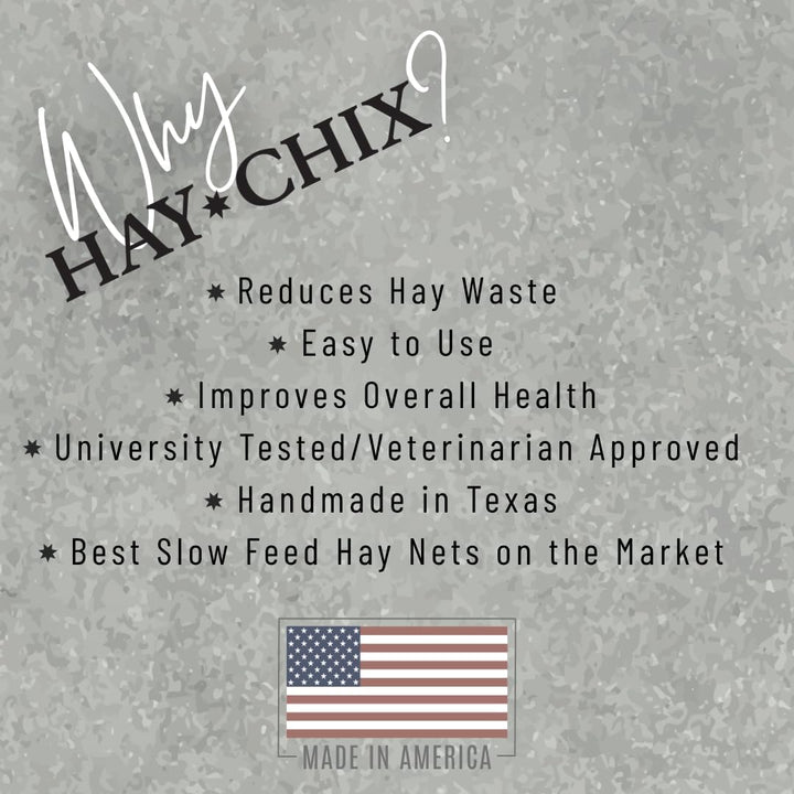 Hay Net for Horses | Slow Feed Hay Bag Feeder | Marine-Grade UV Treated Nylon | Holds 4-6 Flakes | Half Bale Net | 1 3/4" Holes | Oat Rope Color