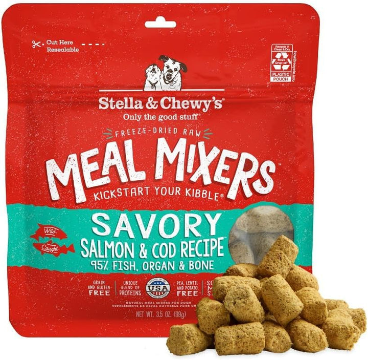 Freeze-Dried Raw Chicken Meal Mixers- Dog Food Topper and Mixer - Made with 95% Cage-Free Chicken, Organs & Bone - Perfect for Picky Eaters - Grain-Free - 3.5Oz
