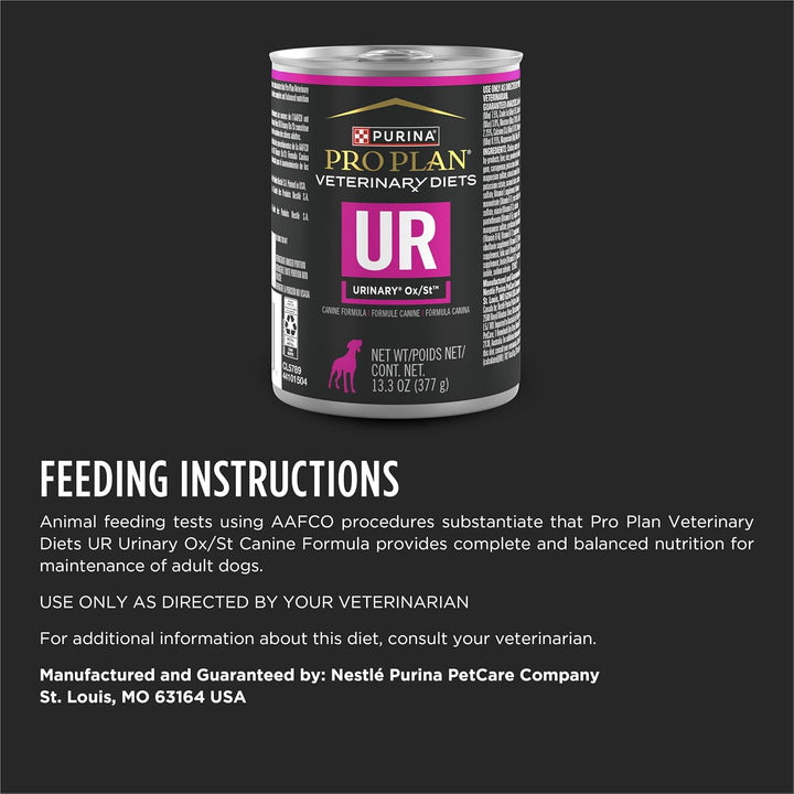Purina  UR Urinary Ox/St Canine Formula Wet Dog Food - (Pack of 12) 13.3 Oz. Cans