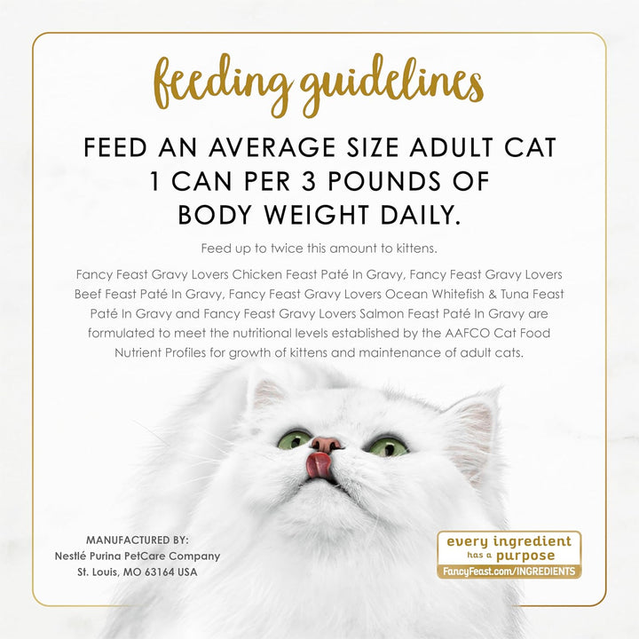 Purina Gravy Lovers Variety Pack Feast Pate in Wet Cat Food Gravy - (Pack of 1) 4.5 Lb. Boxes