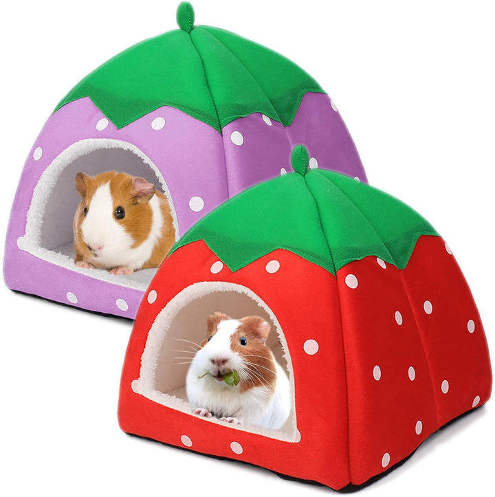 Guinea Pig Hideout Bed Rabbit House Cave Accessories Cozy Hide-Out for Bunny Hedgehog Ferret Chinchilla&Other Small Animals (Grey)