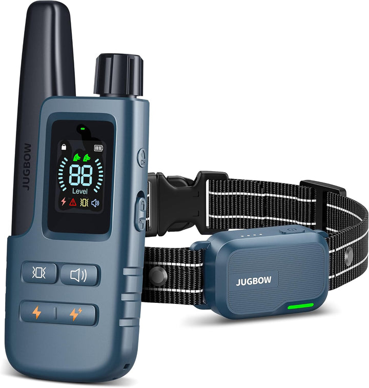 Dog Shock Collar 2 Dogs (10-120Lbs) - 4200FT Dog Training Collar with Remote IPX7 Waterproof Electric Collar with 4 Training Modes, Security Lock, Rechargeable E-Collar for All Breeds, Sizes