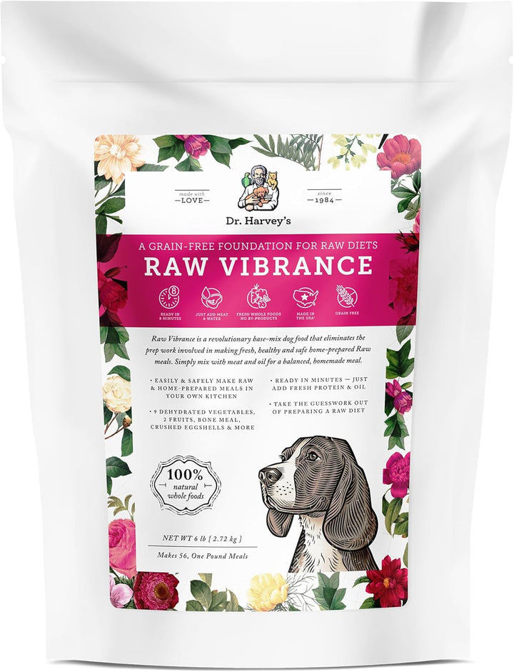 Raw Vibrance Grain Free Dehydrated Foundation for Raw Diet Dog Food (6 Pounds)